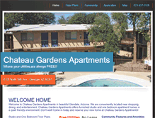 Tablet Screenshot of chateaugardensapartments.com